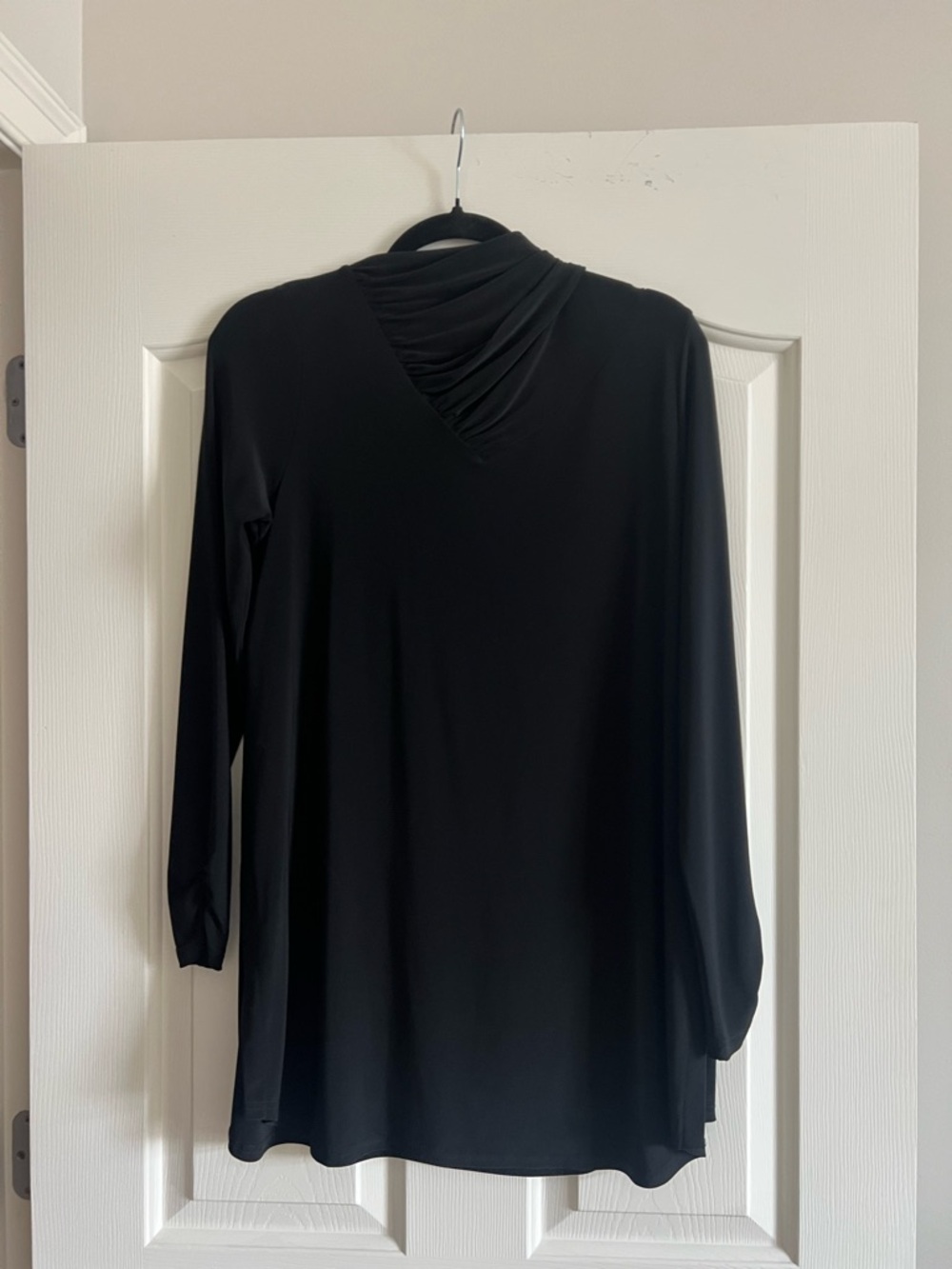 Sympli Black Draped Cowl Neck Top - Picture 2 of 4